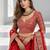 RED  SEQUINS & EMBROIDERED NET FESTIVAL LEHENGA CHOLI SET FOR WOMEN'S