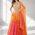 ORANGE  SEQUINS & EMBROIDERED VELVET FESTIVAL LEHENGA CHOLI SET FOR WOMEN'S