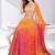 ORANGE  SEQUINS & EMBROIDERED VELVET FESTIVAL LEHENGA CHOLI SET FOR WOMEN'S