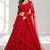 RED  SEQUINS & EMBROIDERED NET FESTIVAL LEHENGA CHOLI SET FOR WOMEN'S