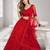 RED  SEQUINS & EMBROIDERED NET FESTIVAL LEHENGA CHOLI SET FOR WOMEN'S