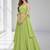 LIGHT GREEN  SEQUINS & EMBROIDERED GEORGETTE FESTIVAL LEHENGA CHOLI SET FOR WOMEN'S