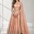 dusty coral sequins zari embroidered lehenga set choli