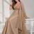 BEIGE  SEQUINS & EMBROIDERED CRUSH FESTIVAL LEHENGA CHOLI SET FOR WOMEN'S