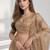 BEIGE  SEQUINS & EMBROIDERED CRUSH FESTIVAL LEHENGA CHOLI SET FOR WOMEN'S