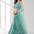 SKY BLUE SEQUINS & EMBROIDERED NET FESTIVAL LEHENGA CHOLI SET FOR WOMEN'S