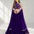 PURPLE SEQUINS & EMBROIDERED VELVET FESTIVAL LEHENGA CHOLI SET FOR WOMEN'S