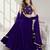 PURPLE SEQUINS & EMBROIDERED VELVET FESTIVAL LEHENGA CHOLI SET FOR WOMEN'S