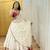 White Mirror Navratri Lehenga Choli With Dupatta