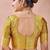 Mustard banarasi zari work kota cotton silk traditional woven saree with blouse