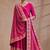 Rani pink rayon anarkali kurti set with dupatta for festival dress