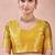 Mustard banarasi zari work kota cotton silk traditional woven saree with blouse