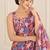 wineheavy silk blend printed saree with pape mirror work & mirror border