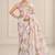 multicolor heavy silk blend printed saree with pape mirror work & mirror border