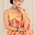 mustard heavy silk blend printed saree with pape mirror work & mirror border