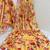 mustard heavy silk blend printed saree with pape mirror work & mirror border