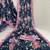 navy blue heavy silk blend printed saree with pape mirror work & mirror border