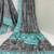 grey heavy silk blend printed saree with pape mirror work & mirror border