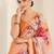peach heavy silk blend printed saree with pape mirror work & mirror border