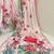 baby pink heavy silk blend printed saree with pape mirror work & mirror border