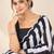 black heavy silk blend printed saree with pape mirror work & mirror border