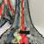multicolor heavy silk blend printed saree with pape mirror work & mirror border