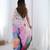 multicolor heavy silk blend printed saree with pape mirror work & mirror border