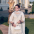 Festive special white embroidered farshi suit set 3-piece
