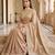 Champagne gold embroidered viscose saree