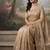 Champagne gold embroidered galaxy soft net saree