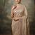 Champagne gold embroidered galaxy soft net saree