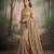 Champagne gold embroidered galaxy soft net saree