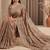 Champagne gold embroidered galaxy soft net saree