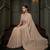 Beige embroidered soft foil georgette saree