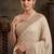 Cream embroidered soft foil georgette saree