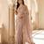 Pink embroidered soft foil georgette saree