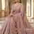 Pink embroidered soft foil georgette saree