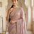 Pink embroidered soft foil georgette saree