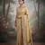 Antique gold embroidered viscose saree