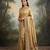 Antique gold embroidered viscose saree