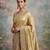 Antique gold embroidered viscose saree