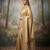 Antique gold embroidered viscose saree