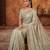 Pista green embroidered viscose saree