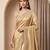 Champagne gold embroidered viscose saree