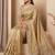 Champagne gold embroidered viscose saree