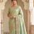 Pista green embroidered viscose saree