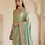 Pista green embroidered viscose saree