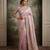 Purple embroidered viscose saree