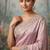 Purple embroidered viscose saree