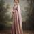 Purple embroidered viscose saree